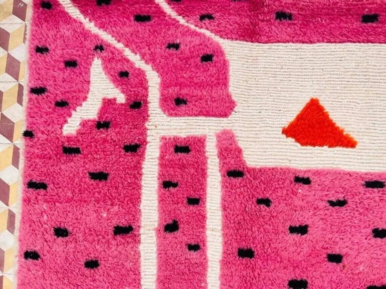Tapis berbère tissé main en laine 400x300 cm rose, Maroc – Wool, Cotton (photo 4 of 9)