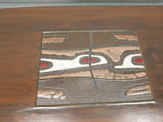 Image 1 of Organischer Couchtisch von Louis Van Teeffelen für WEBE - Die Niederlande - 1950er Jahre