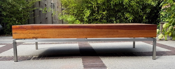 Tavolino da caffè in legno massello + base in acciaio inox – Tavolini da caffè, Wood (photo 2 of 5)