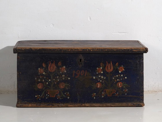 Baule antico con motivi floreali (Anno 1901) #41 – Armadi contenitori, Rustic (photo 33 of 40)