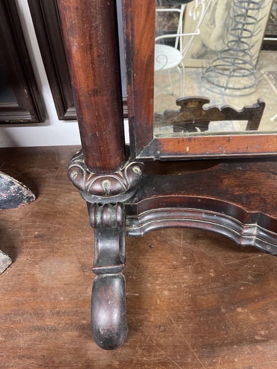 Image 1 of Miroir Psyché en acajou