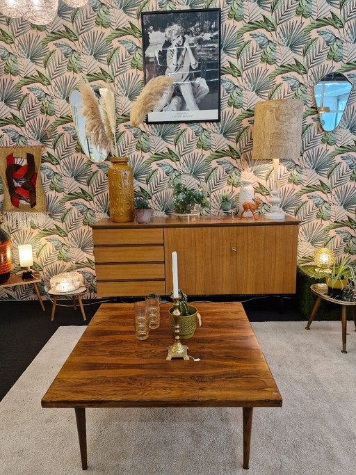 Table basse vintage danoise en palissandre, années 70