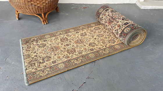 Image 1 of Tapis de couloir Beige Gris-Bleu vintage