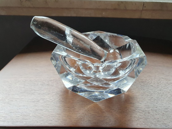 Originaler Baccarat Kristall-Pfeifenaschenbecher mit Stößel – Tischdekoration, Crystal (photo 4 of 9)