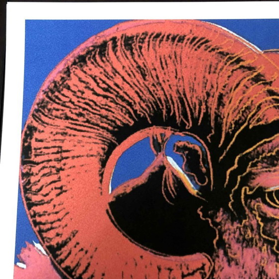 1990s After Andy Warhol "Bighorn Ram" Lithograph – Lithographs & prints, Paper (photo 7 of 11)