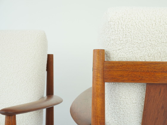 Image 1 of Set di 2 poltrone in teak Grete Jalk per France &amp; Son, design danese vintage di metà anni '60