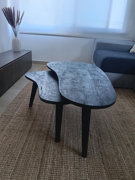 By-Boo Guus Schwarze Couchtische – 2er-Set – Mangoholz – Wood (photo 7 of 7)