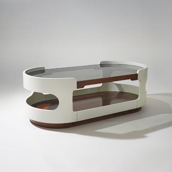 Couchtisch aus Holz und Glas im Space-Age-Stil, 1970er Jahre – Couchtische (photo 9 of 14)