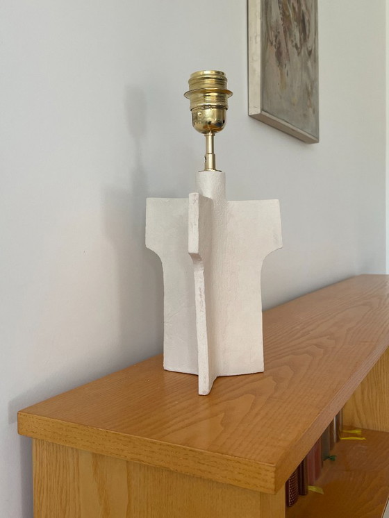 Image 1 of French contemporary ceramic lamp, "L 02" by Renzo Maar