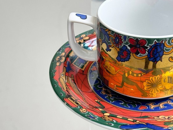 Image 1 of Set tazze Tête-à-tête per innamorati di Bopla! Fabbrica di porcellana Langenthal, Svizzera, anni '90