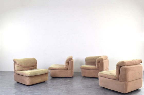 Image 1 of Mid-Century Modular Corner Sofa by Rolf Benz, 1970s