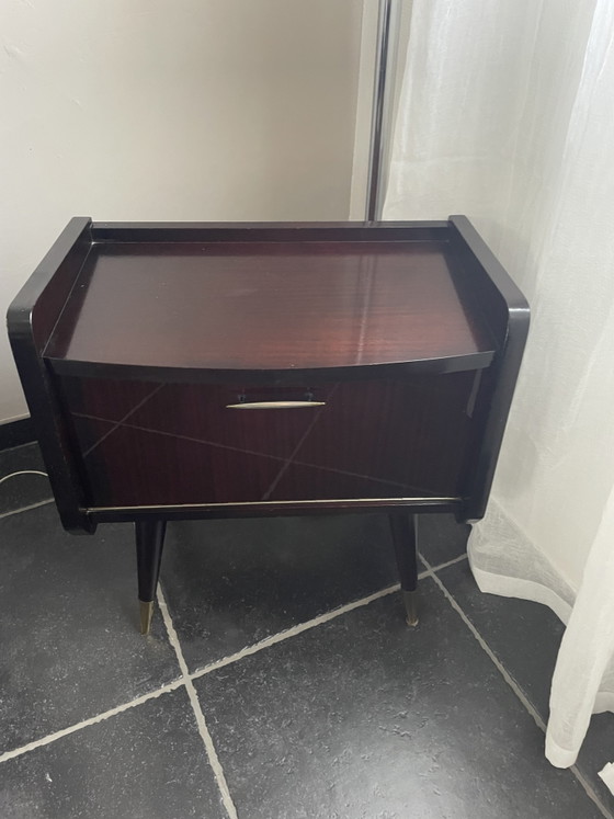 2 tables de chevet de style Mid-Century – Tables de nuit, Metal, Wood (photo 3 of 11)