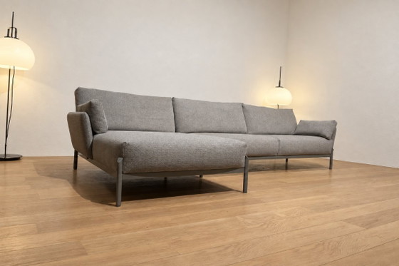 AS NEW Leolux Enna Corner sofa + WARRANTY, Other, Metal, Grey, Design (photo 3 of 12)