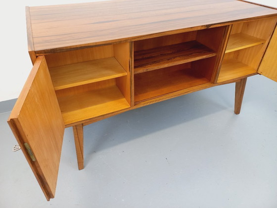 Image 1 of Double-sided executive desk in vintage Scandinavian style rosewood from the 1960s