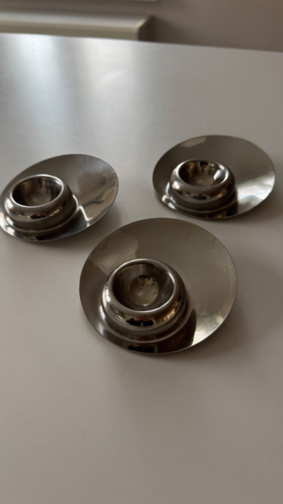 Image 1 of Portauova vintage in acciaio inossidabile