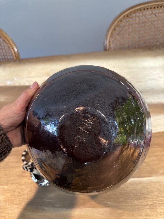 Image 1 of Vintage bruine kom / schaal