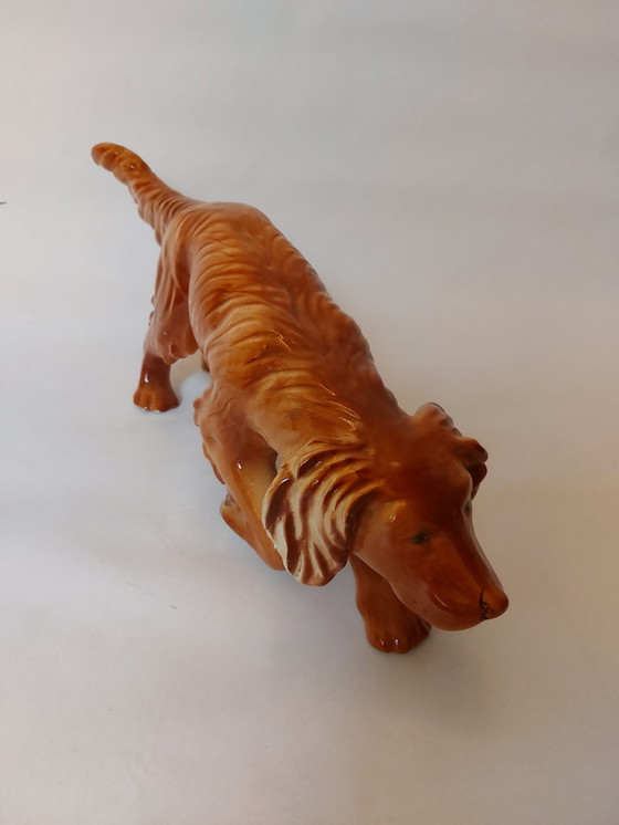 Image 1 of Statue vintage chien setter irlandais