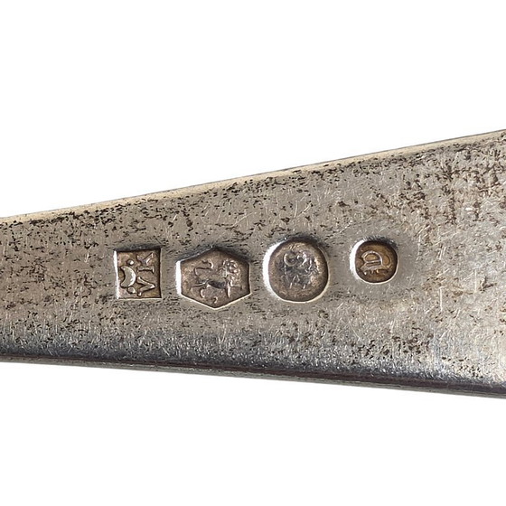 Image 1 of Forchetta e cucchiaio antichi olandesi in argento, del 1907 e del 1908