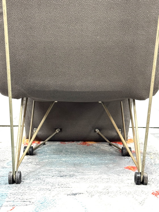 Image 1 of Lounge Chair Armchair Geometric Design Postmodern Modern 1980's