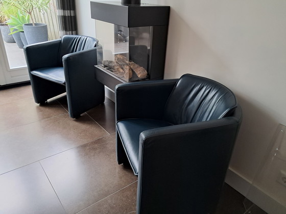 Image 1 of 2 leather armchairs