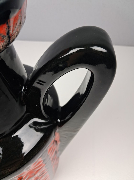 Image 1 of Vintage Scheurich 419-48 Fat Lava Floor Vase