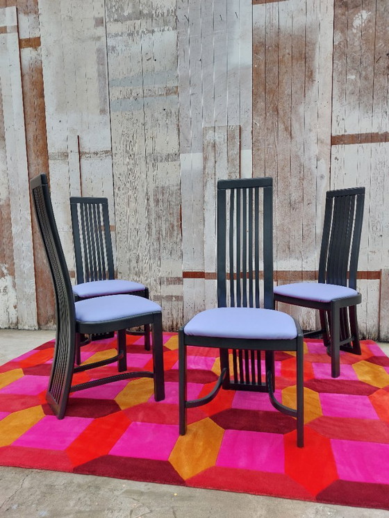 Image 1 of Sedie modello L4k 252 di Liberty, set di 4. Design