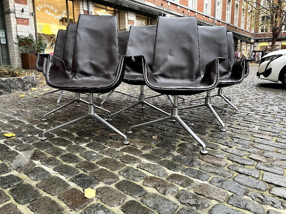 Image 1 of 10x Stühle, Modell FK6725, von Preben Fabricius & Jørgen Kastholm, für Walter Knoll