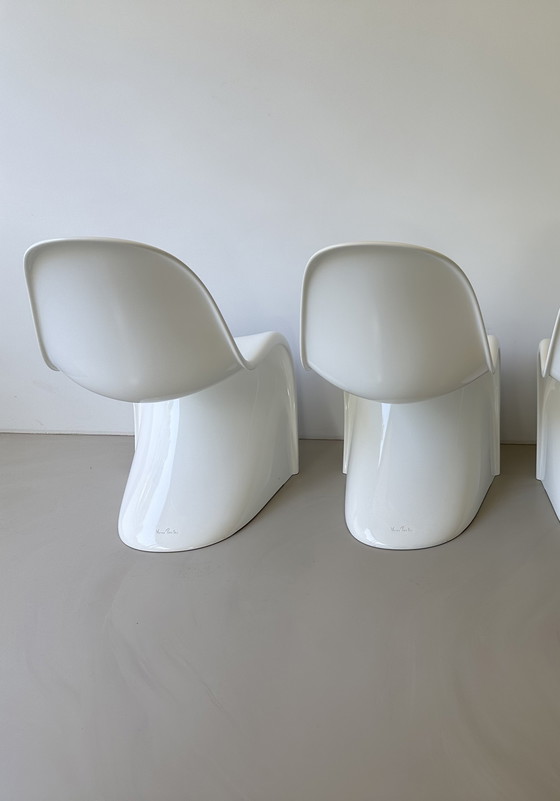 Image 1 of Silla Vitra Panton Classic, 2 unidades, blanco brillante