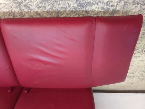 Image 1 of Divano funzionale Brühl Roro, divano letto in pelle, divano rosso