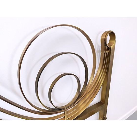 Image 1 of Vintage brass bed by Luciano Frigerio 1970