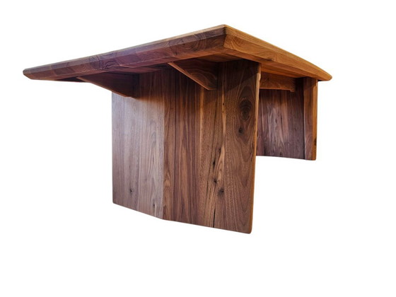 Image 1 of Danish design solid american walnut dinner table