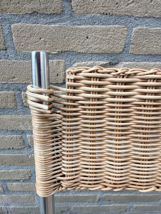 Martin Visser SE 05 | Vintage Design Stoel | Restauratieproject – Spectrum, Eetkamerstoelen, Chrome, Wicker (photo 7 of 10)