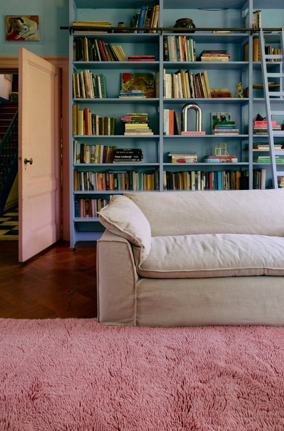 Image 1 of HK Living - Tapis moelleux rose 150 x 240 cm