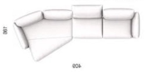 Ditre Italia Blum Sofa – Ecksofas, Polyester (photo 2 of 4)