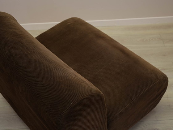 Image 1 of Sillón marrón, diseño italiano, década de 1970, fabricado en Italia.