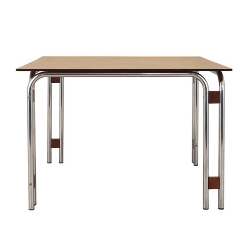 Table en noyer, design italien, années 1970, fabrication : Italie