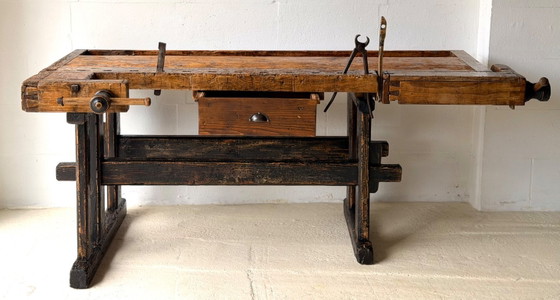 Établi de menuisier ancien en bois, années 1890 – Objets déco, Wood (photo 8 of 21)