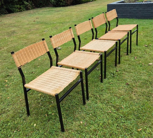 Martin Visser Riethoven Spectrum SE05 sedie anni '60