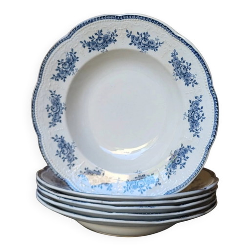 6 platos hondos Badonviller modelo Richelieu