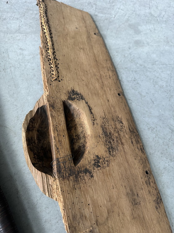 Image 1 of Scudo da guerra decorativo antico Ngombe - Repubblica Democratica del Congo