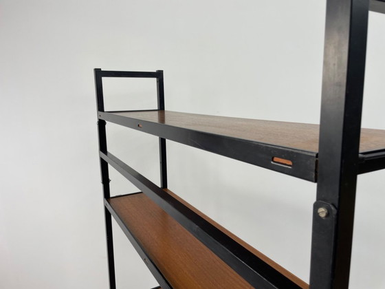Image 1 of Système de bibliothèque murale modulaire vintage