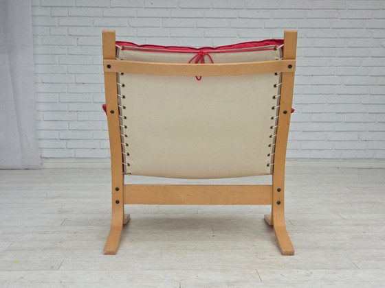 Image 1 of 1970s, Norwegian design by Ingmar Relling, model "Siesta", set of 2 chairs with footstool.