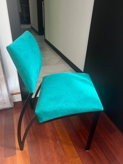 Sedia di design in pelle scamosciata KFF