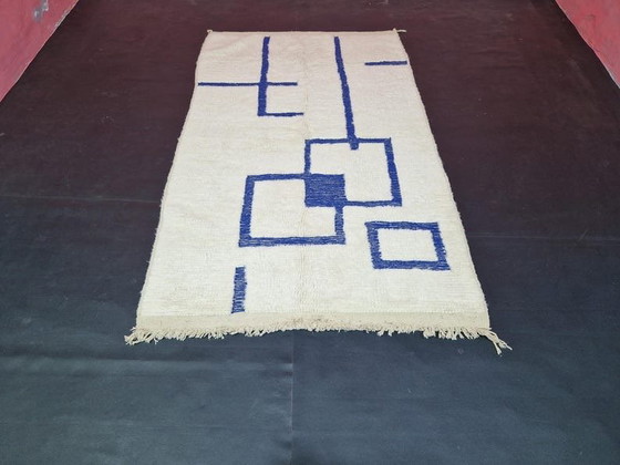 Alfombra bereber tradicional hecha a mano en pura lana, tamaño 1,5/2,5 m. – Ahrend, Wool (photo 3 of 8)