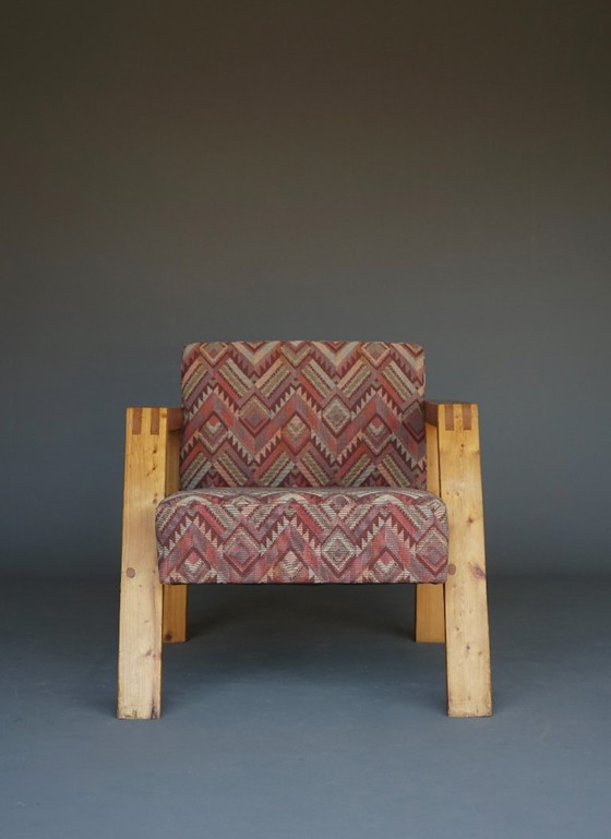 Image 1 of Poltrona in pino olandese, anni '70