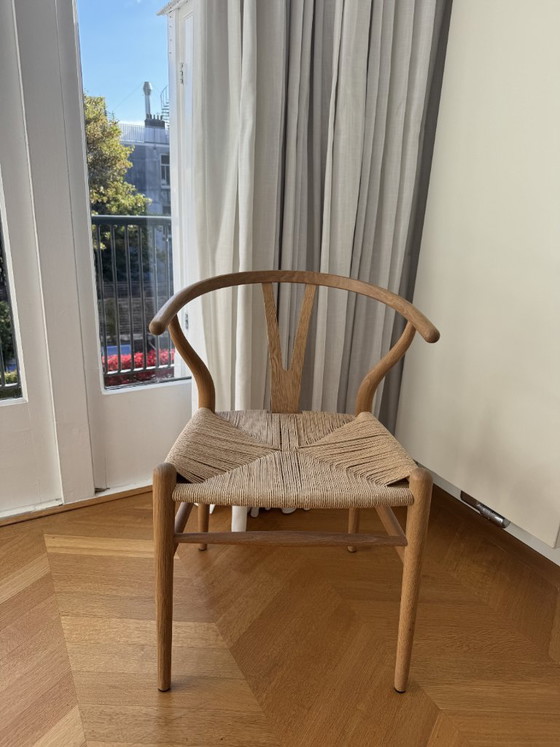 CARL HANSEN WISHBONE CH24 - SET DI 4 SEDIE DI DESIGN ORIGINALI – Carl Hansen & Søn, Sedie da pranzo, Legno (photo 9 of 9)
