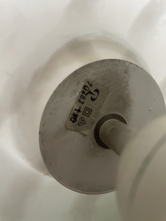 Image 1 of Vintage Glazen Peill Putzler Hanglamp Zebra Glas