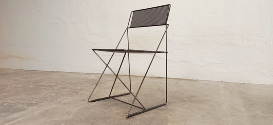 Image 1 of Niels Jørgen Haugesen X Line perforated metal chair 