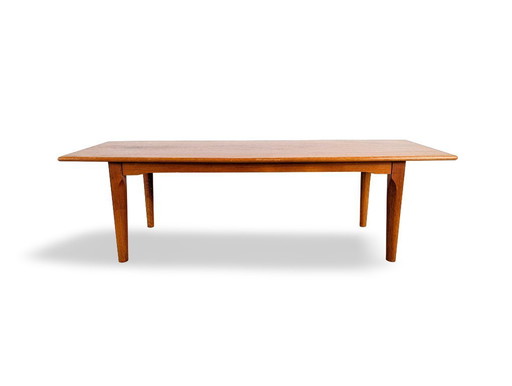Midcentury oak coffee table, vintage Danish design, side table