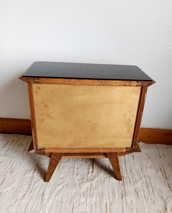 Image 1 of 2x vintage nachtkastjes uit de jaren 50